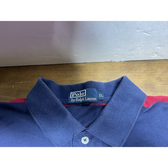 Polo Ralph Lauren Men’s Size XL Embroidered Crest NYC SS Stripe Polo Shirt - Picture 3 of 9